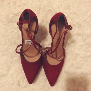 Red Suede Heels